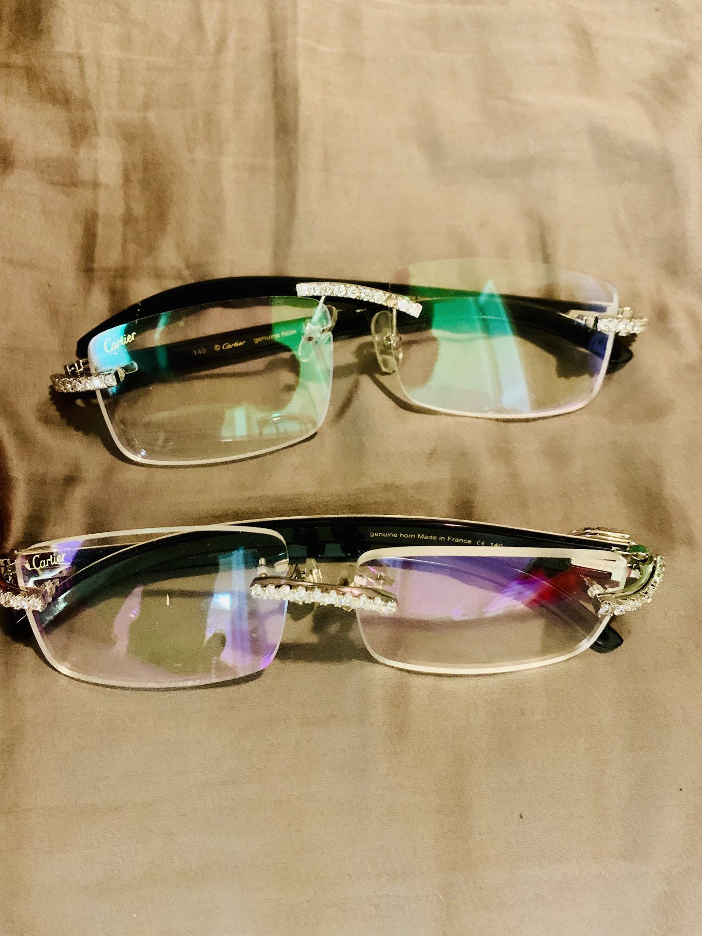 Rimless Cartier Diamond Frames $450 A Piece (Repairable)