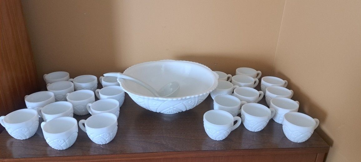 Holiday Punchbowl & Cups