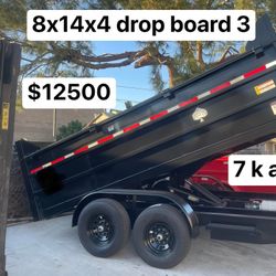 Néw Dump Trailer 8x12x4 (14000lb) $12500 Cash (Riverside  Tarp Mot Included )