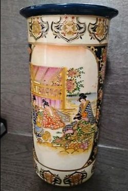 10" Chinese Long Stem Vase