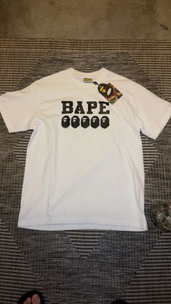 Black and White BAPE t-shirt