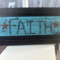 Rustic FAITH sign