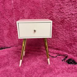 Pink End Table 