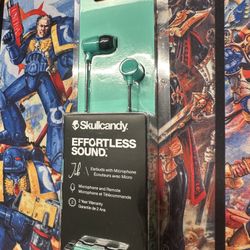 New Skullcandy Jib Earphones Mint