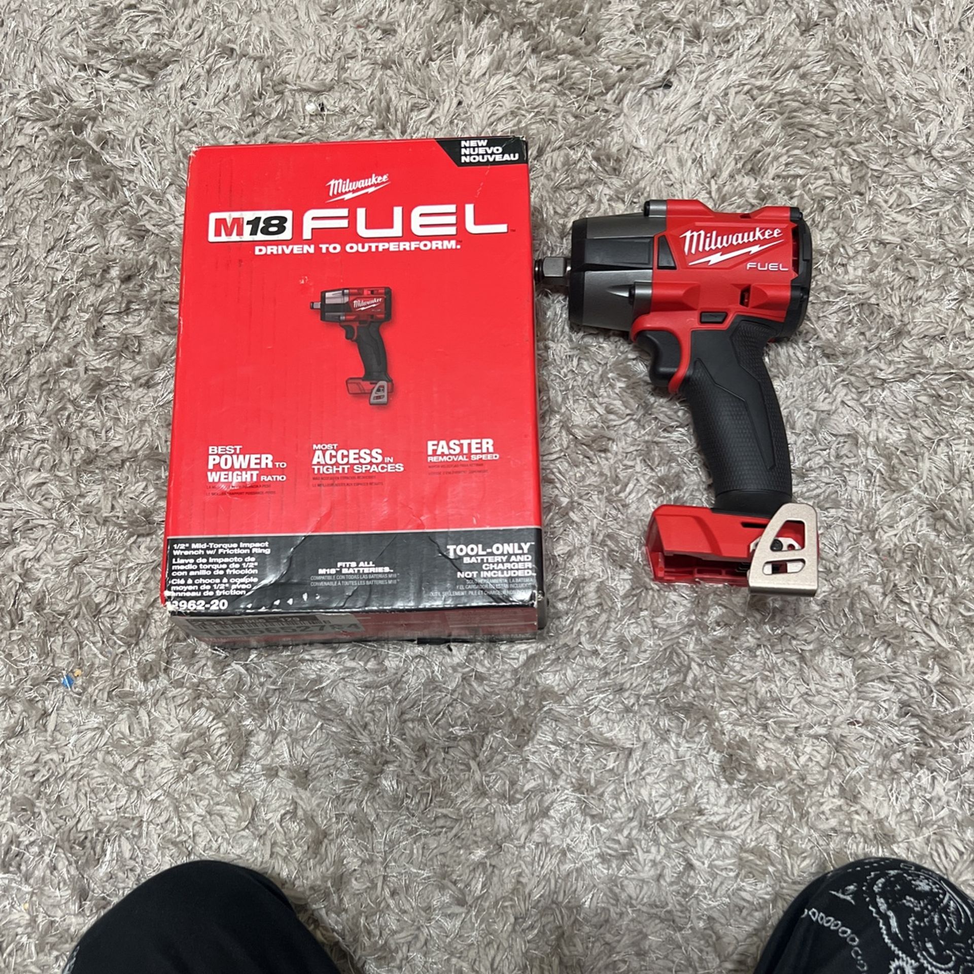 Milwaukee M18 FUEL Gen-2 18V Lithium-Ion Brushless Cordless Mid Torque 1/2  in. Impact Wrench w/Friction Ring (Tool-Only) for Sale in El Monte, CA -  OfferUp