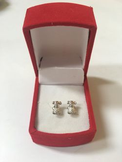 Brand new kids 100% silver earrings 925 stamped