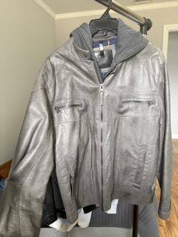 Calvin Klein Leather jacket Medium