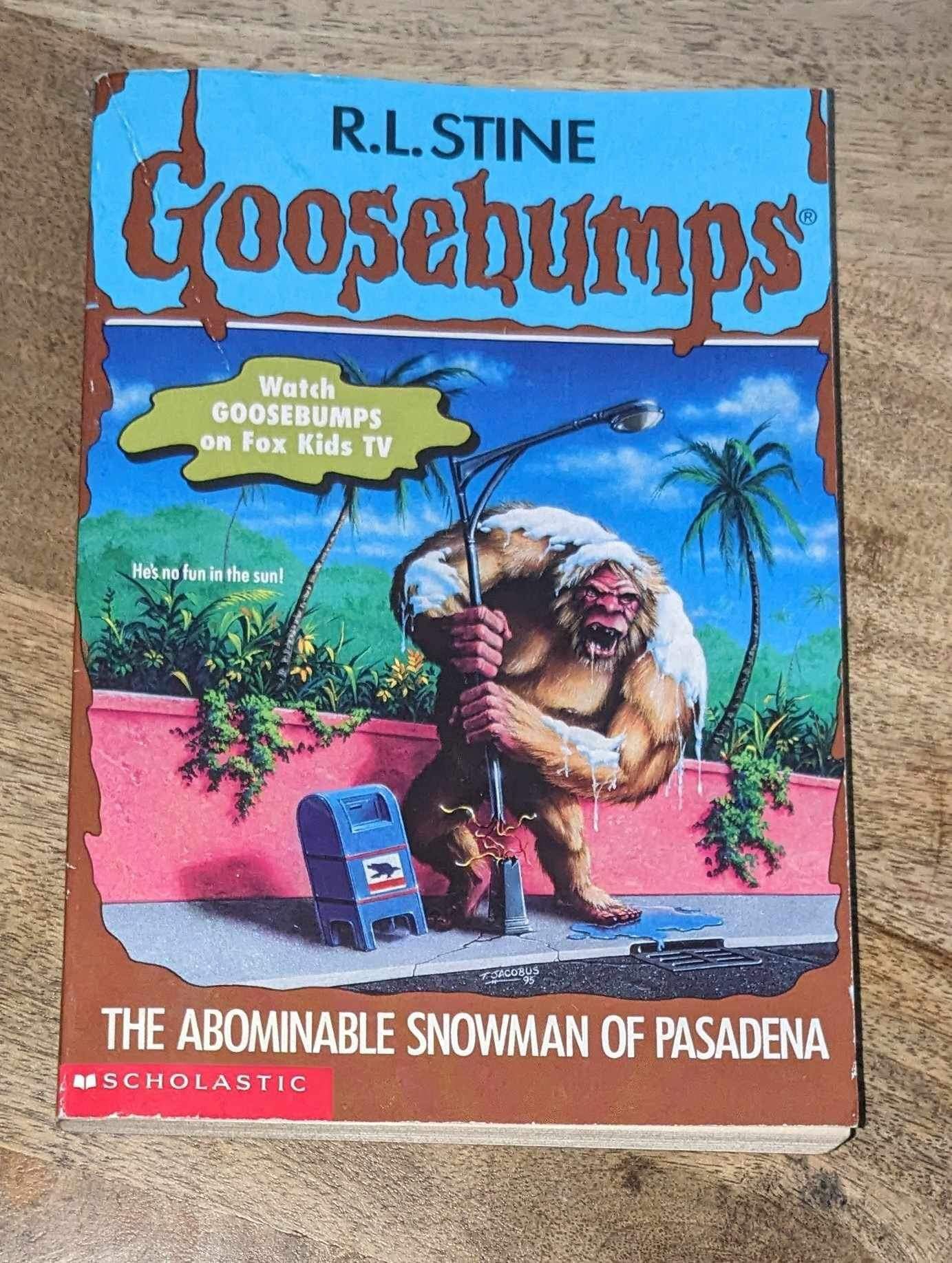 Vintage Rl Stine, Goosebumps The Abominable Snowman Of Pasadena 1995 Book 