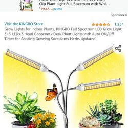 Kingbo Grow Light For Indoor Plants (New)
