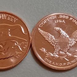 Halloween Copper Round
