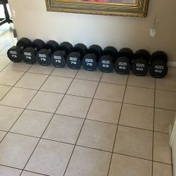 Hammer Strength Dumbbells 60 To 75 Lbs Set 