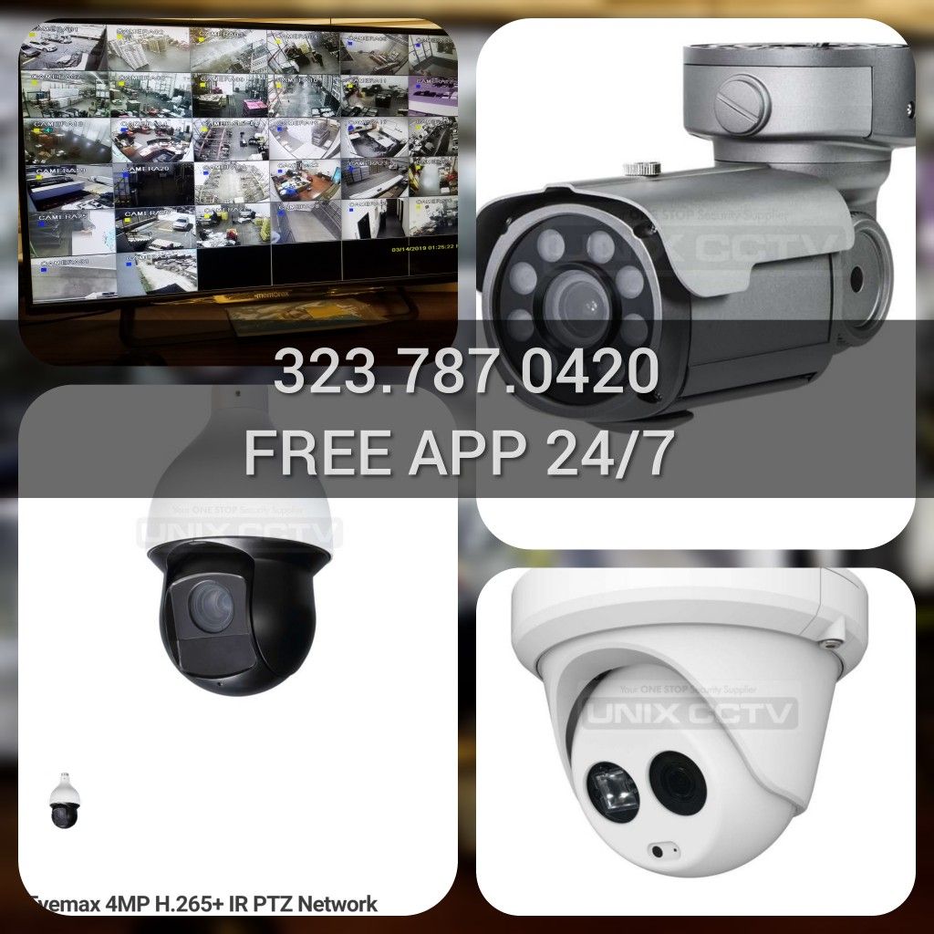 Professional surveillance cameras