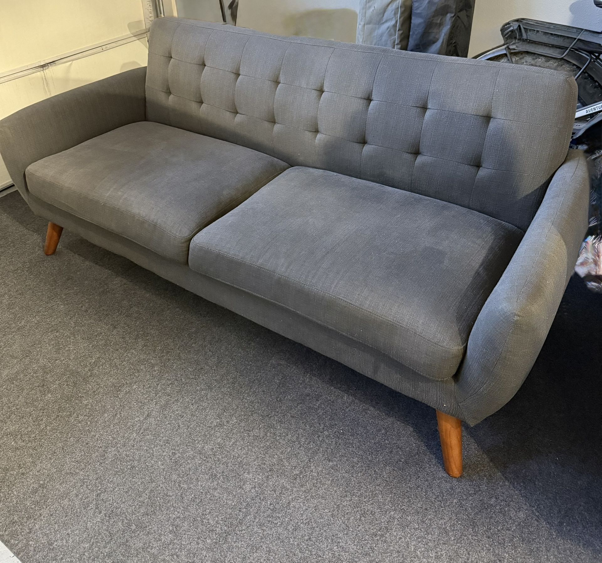 Mid century modern sofa and loveseat!