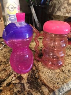 Toddler cups and snack bowl