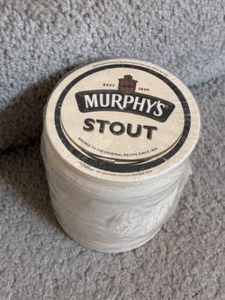 90 beer coasters sealed Murphy’s stout red beer