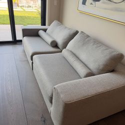 Beautiful Gray Modern Couch