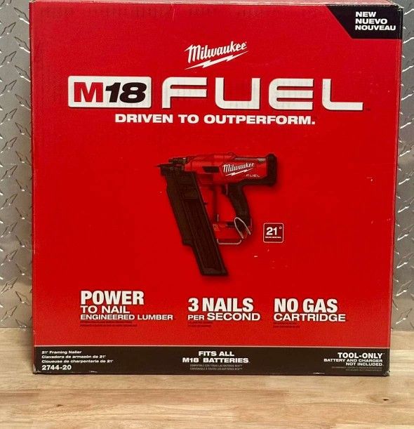 Milwaukee New 21 Framing Nailer 18M Fuel