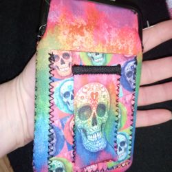 NWT Skull Candy Cigarette Pouch Card, And Lighter Holder