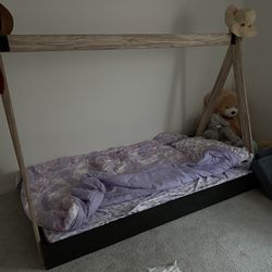 Twin floor Bed Frame