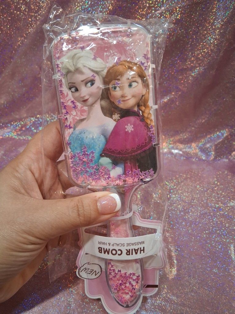 New Frozen Elsa Glitter Hair Brush - $5