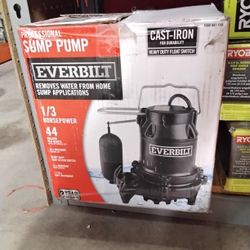 Everbit Professional Sump Pump 1/3 Horsepower 