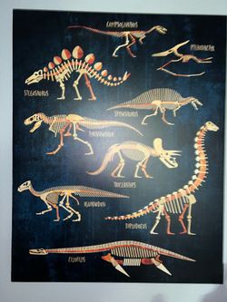 Dino canvas decor
