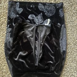 Black Floral Glare Dress