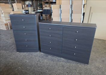 Gray Dresser set cajonera gris