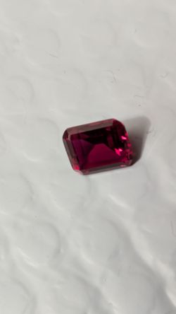 Emerald Cut Red Ruby