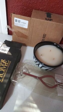 Home interior candle and wick timmer and snuffer