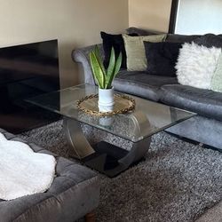 Glass Coffee Table / TV Stand