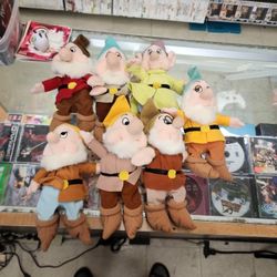 Disney Snow White Soft Toy Beanie Plush Lot 