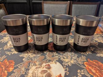 4 Stanley Beer Pint cups