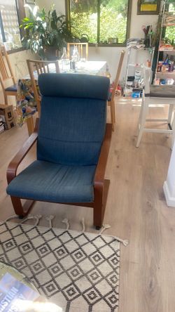 IKEA blue Poang chair