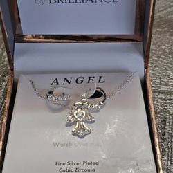 Believe By Brilliance Neckals and Earring Set