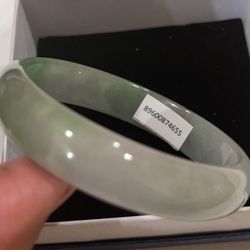 Natural Lavender Color Jade Bangle 60mm