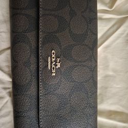 COACH TriFold Wallet with Coin Holder