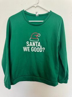 Navy Holiday Crewneck Sweater with Festive Teddy & Snowman