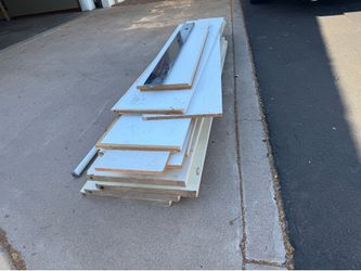 Free shelves and closet doors