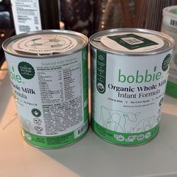 2 Bobbie organic whole milk infant formula
