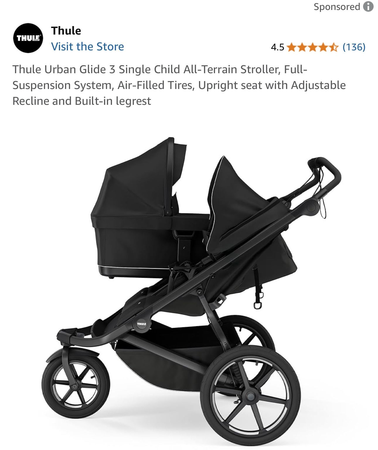 Thule Double Stroller 