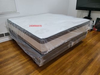King mattress set with boxspring 15 inches high quality set