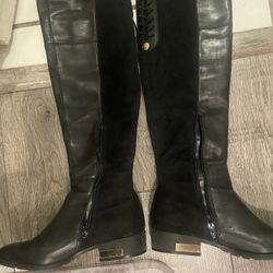Real Leather & Suede GUESS Black Boots
