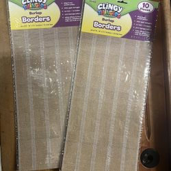 Clingy Thingies Border Burlap, Homeschool Teacher