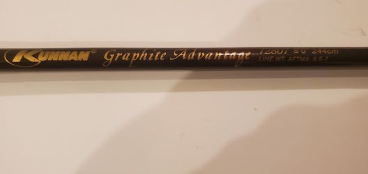 Fly Fishing Rod. Kunnan Graphite advantage 8ft 244cm 72807 9eye With Metal  Carrying 4ft Container for Sale in North Las Vegas, NV - OfferUp