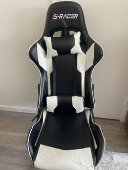 SRacer Gaming Chair Ergonomic Leather Desk Chair
