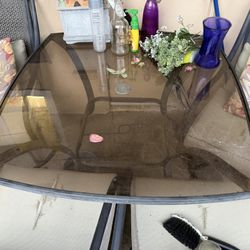 Glass Table with Chairs