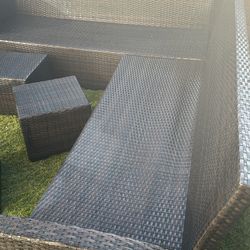 Modern Outdoor Sectional Patio Set - NO CUSHIONS