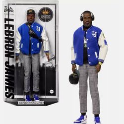 Barbie Signature LeBron James Kenbassadors Doll Collectible with Varsity Jacket Outfit & Accessories