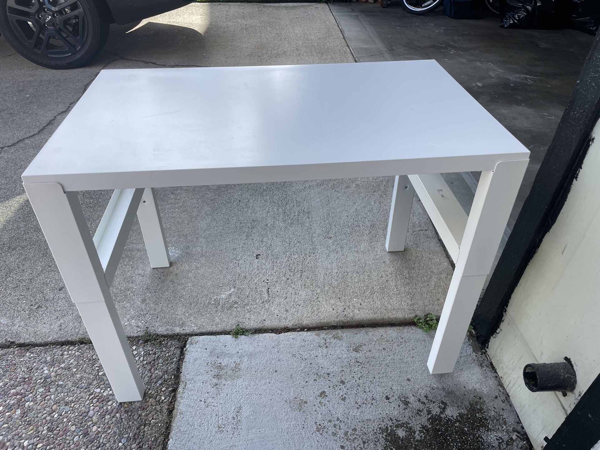 White desk and Chair from Ikea